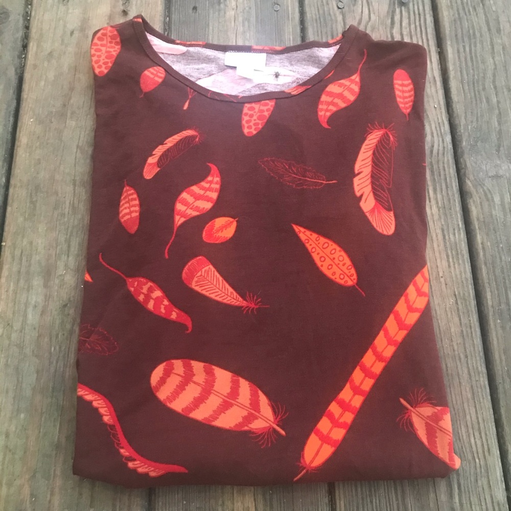 ⚡️LuLaRoe NWT Irma Feathers Top Shirt Size XXS NEW